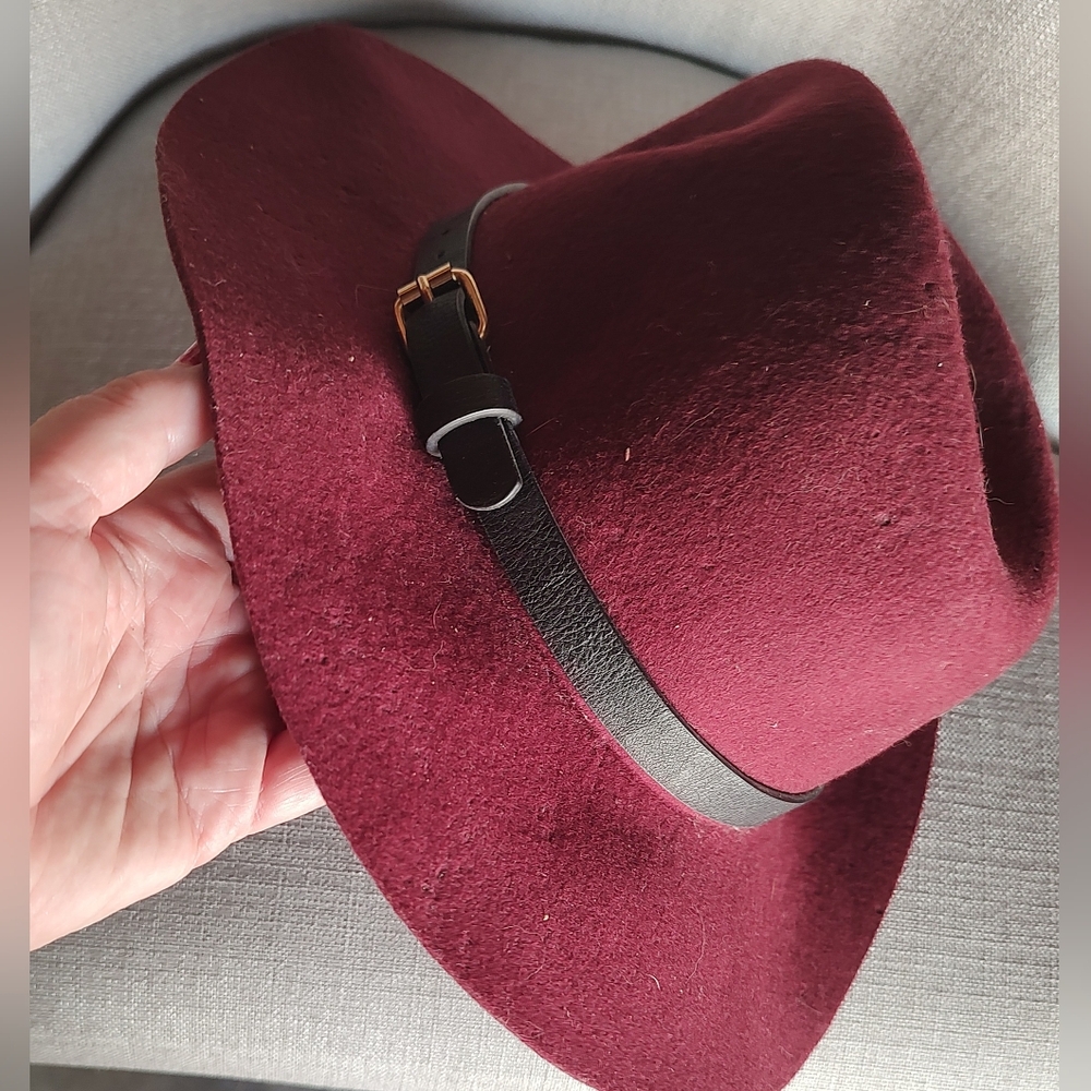 Burgundy Fedora Hat